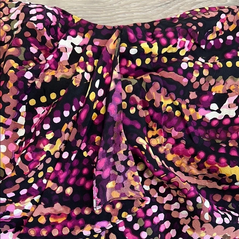 BCBGMAXAZRIA Vibrant Strapless Dot Dress Size 4
